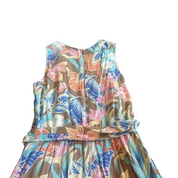 J. McLaughlin Rebekka Floral Print Jumpsuit Sleeveless Stretch Size Medium NWOT - Picture 9 of 13